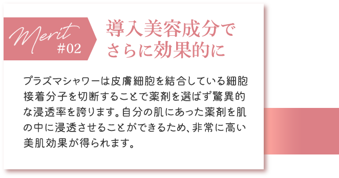 導入美容成分でさらに効果的に