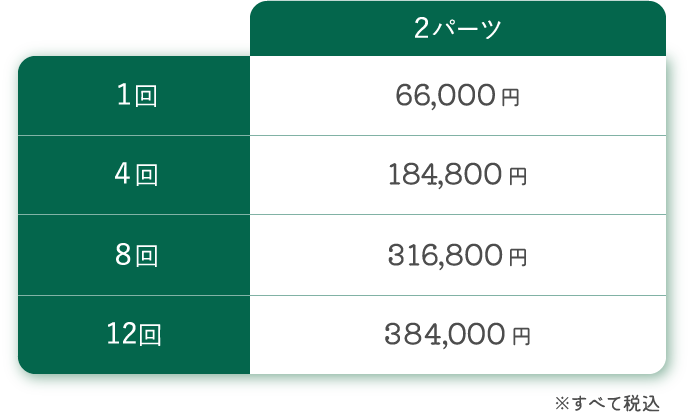 テスラスカルプチャー料金2